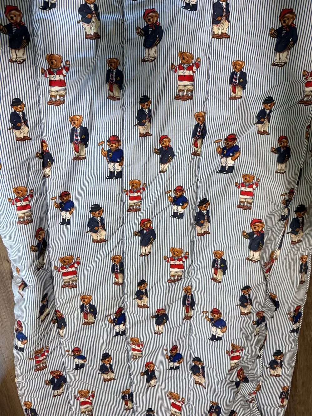 Vintage Made In USA Polo Ralph Lauren  Polo Bear Bed ComforterTwin Size